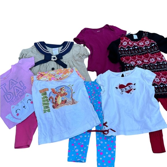 Carter’s Baby Clothes Bundle 18 Months Dresses, Pants, Shirts Leggings - Picture 1 of 16